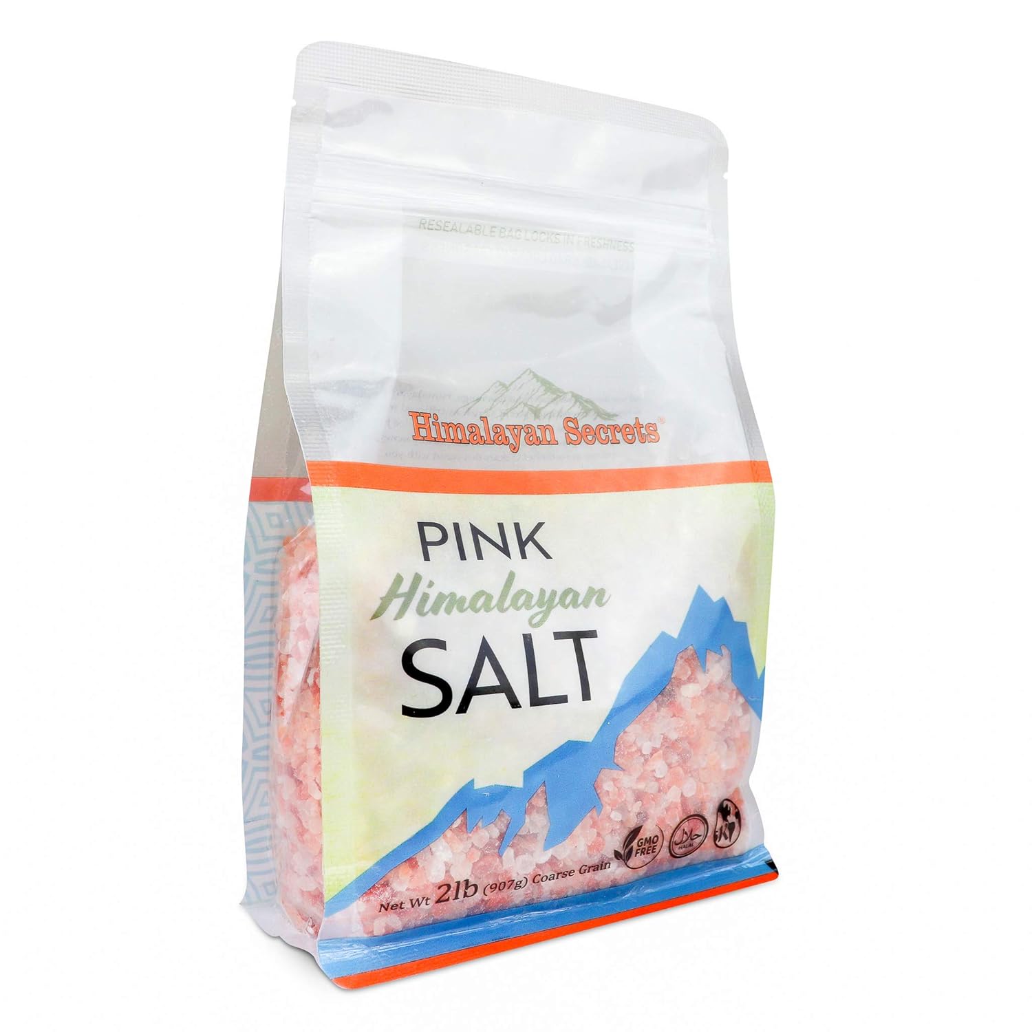 2 LB Himalayan Dark Pink Salt - 100% Natural & Unrefined by Himalayan Secrets - Coarse - Fine - Powder (Coarse) : Grocery & Gourmet Food