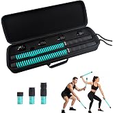 ATIVAFIT Battle Ropes for Home Gym, Adjustable Resistance Ropeless Design, Weighted Cordless Workout Ropes for HIIT, Cardio and Strength Training, Full Body Exercise Equipment-Mint