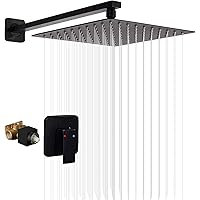 Hibbent Tete De Douche Pluie (250*250mm), Pomme De Douche Fixe Anti