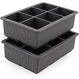 Tovolo 81-21778 King Cube Ice Trays, Charcoal-Set of 2