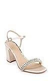 Jewel Badgley Mischka womens Lori Heeled Sandal, Lt