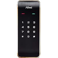 Alfred Smart Door Lock With Wi-Fi Bridge - Touchscreen Keypad, Bluetooth, Physical Key Backup (DB1W-A)