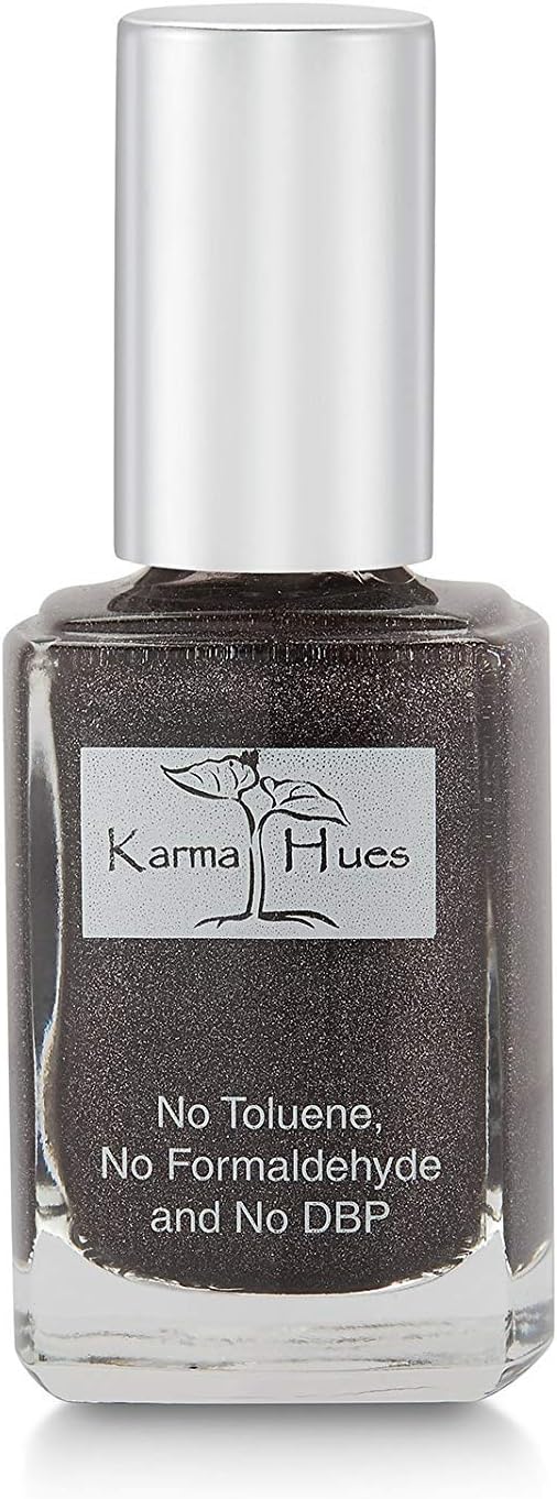 Karma Organic Natural Nail Polish-Non-Toxic Nail Art, Vegan and Cruelty-Free Nail Paint (Midnight in Times Square)