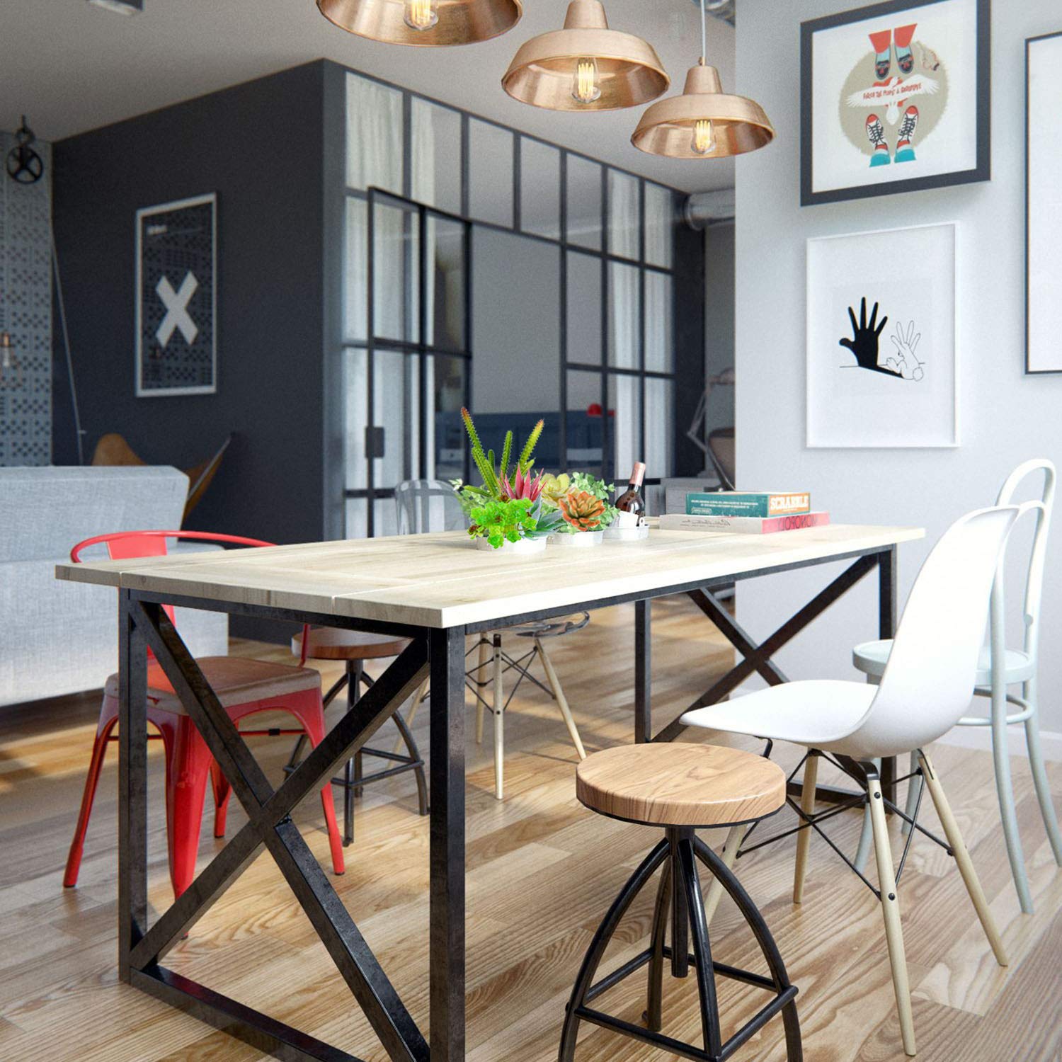 Beaspire Artificial Fake Succulent Plants 9 PCS Fake Plants Unpotted Faux Succulent Assorted for Indoor or Outdoor Decor, Office and Garden Arrangements Decoration