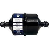 Appli Parts APFD-163 3/8 in Liquid Line Refrigerant AC Filter Drier hvac Refrigeration 163 SAE Flare connection universal unidirectional 7in long 3in wide