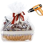 Shrink Wrap Bags for Gift Baskets, 24x30 inches Clear PVC Heat Gift Basket Shrink Bags 20 Pack