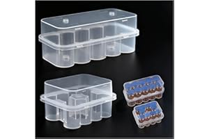 KBVASOTZ 20-Slot Refrigerator Organizer for 3mL & 10mL Vials | Stackable Peptide & Insulin Case for Fridge/Freezer | Secure Vial Holder for Diabetic Care, Medications, Semaglutide