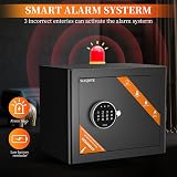 WASJOYE Safe Box 19L Electronic Keypad Safe Cabinet Security Safe with Keys view 6