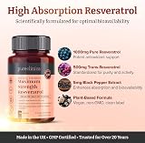 Pureclinica Resveratrol 1000mg 90 tablets Black Pepper 3 Months view 4