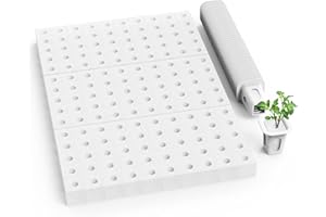 DPROOTS 150Pcs Sponges and 40Pcs Grow Baskets for Hydroponic Growing System，Ideal for NFT Systems，Seedling Starter Kit for Soilless Cultivation