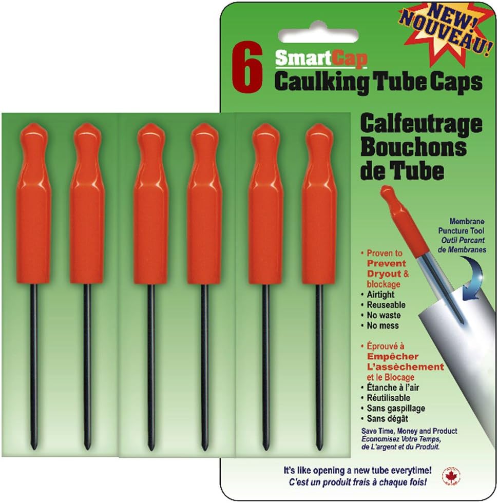 Nozzle Caps (6) caulking tube caps will seal your caulking nozzles