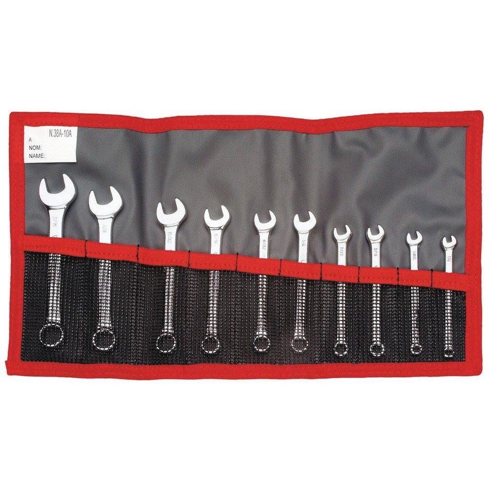FACOM Combination Spanner, Short, in Bag, 10 Pieces, 1 Piece, 39.JU10T