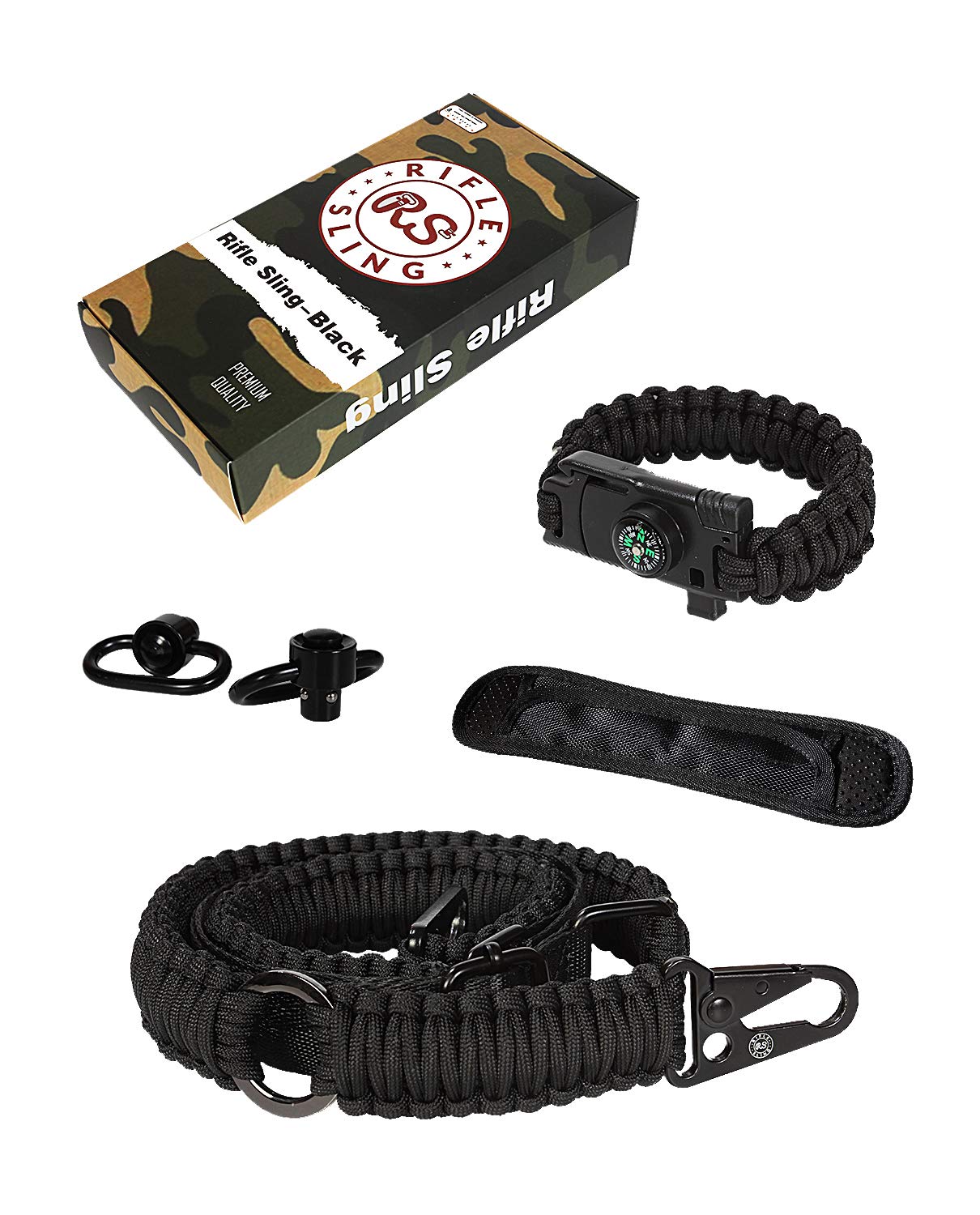 Rifle Sling & Gun Sling Traditional 2Point 550 Paracord Shotgun Sling