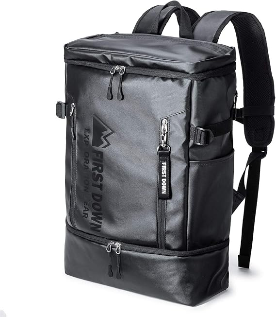 Amazon Co Jp First Down リュック 大容量 19l 13ポケット 2層式 撥水 13 3インチpc 0 Bagft5bk シューズ バッグ