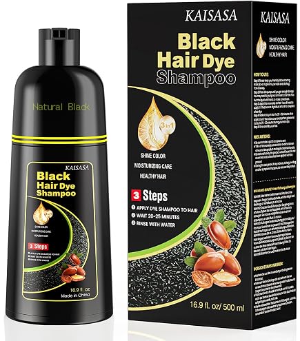 Amazon.com : BELEZALIB Black Hair Dye Shampoo for Woman & Man