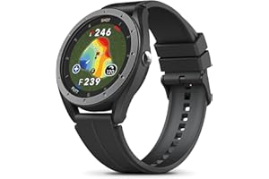 Voice Caddie T11 LT GPS Golf Watch LCD Display w/Green Undulation, Slope Mode 40K+ Preinstalled Courses, Course View, Practice Tempo Mode, Putt View 1.2" Color Touchscreen, Auto Score Record, No Fees