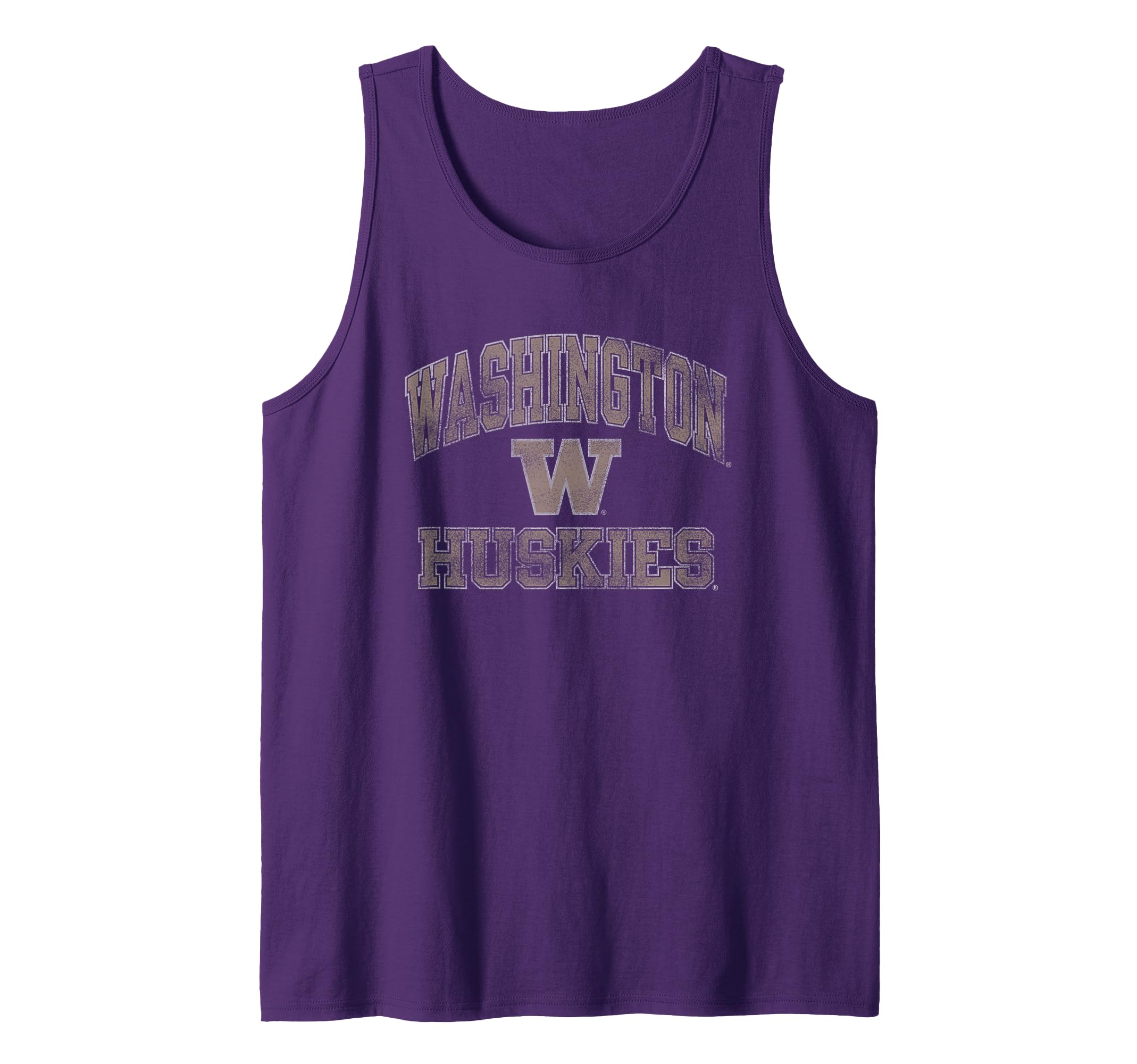 Photo 1 of Washington Huskies Vintage Worn Purple Officially Licensed Tank Top