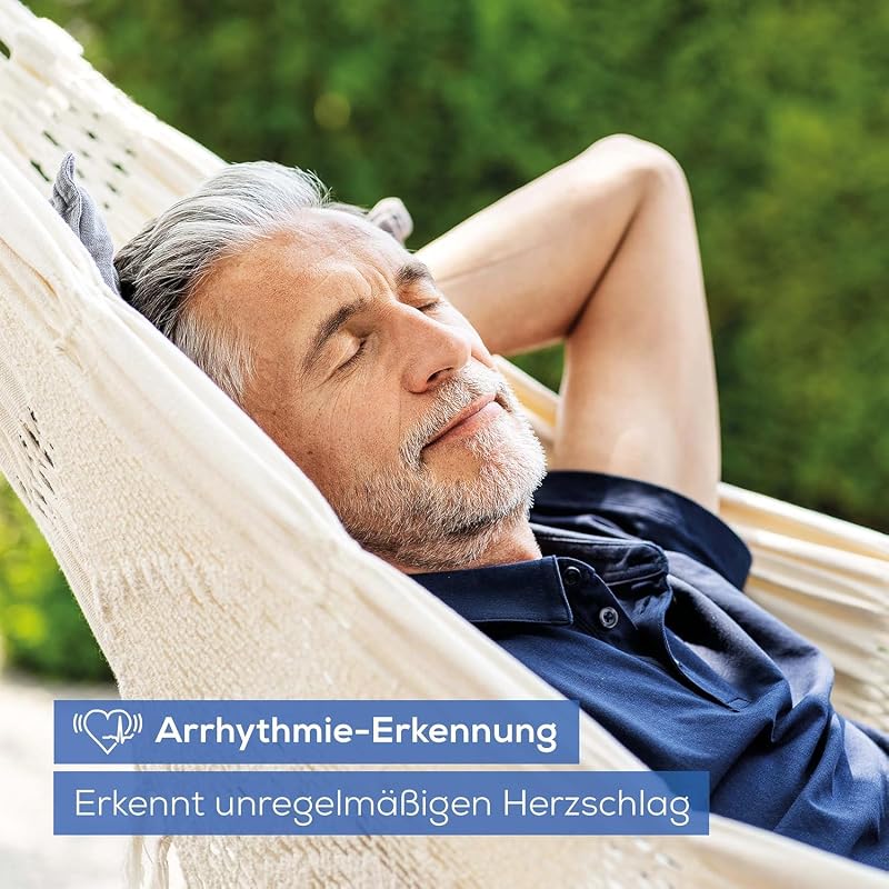 BM 25 Oberarm Blutdruckmessgerät, einfache Ein-Knopf-Bedienung, genaue Messung, Arrhythmie-Erkennung, mit USB-C-Anschluss, Manschette, Datenübertragung zu Apple Health und co., Blau