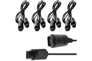JINHOABF N64 Controller Extension Cable for Nintendo N64 64 Controller- 6Ft (4 Pack)