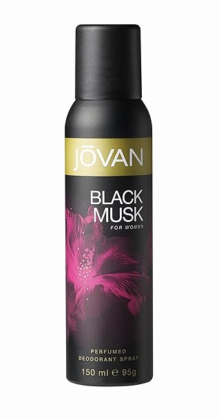 Jovan Black Musk Body Spray for Her, 150ml