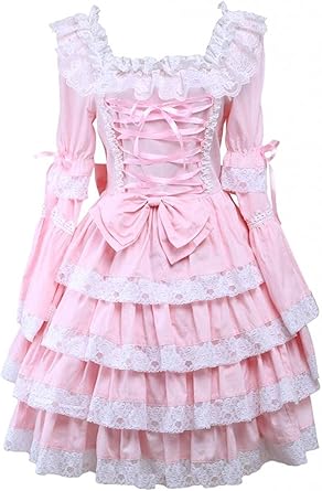 pink lace dress amazon