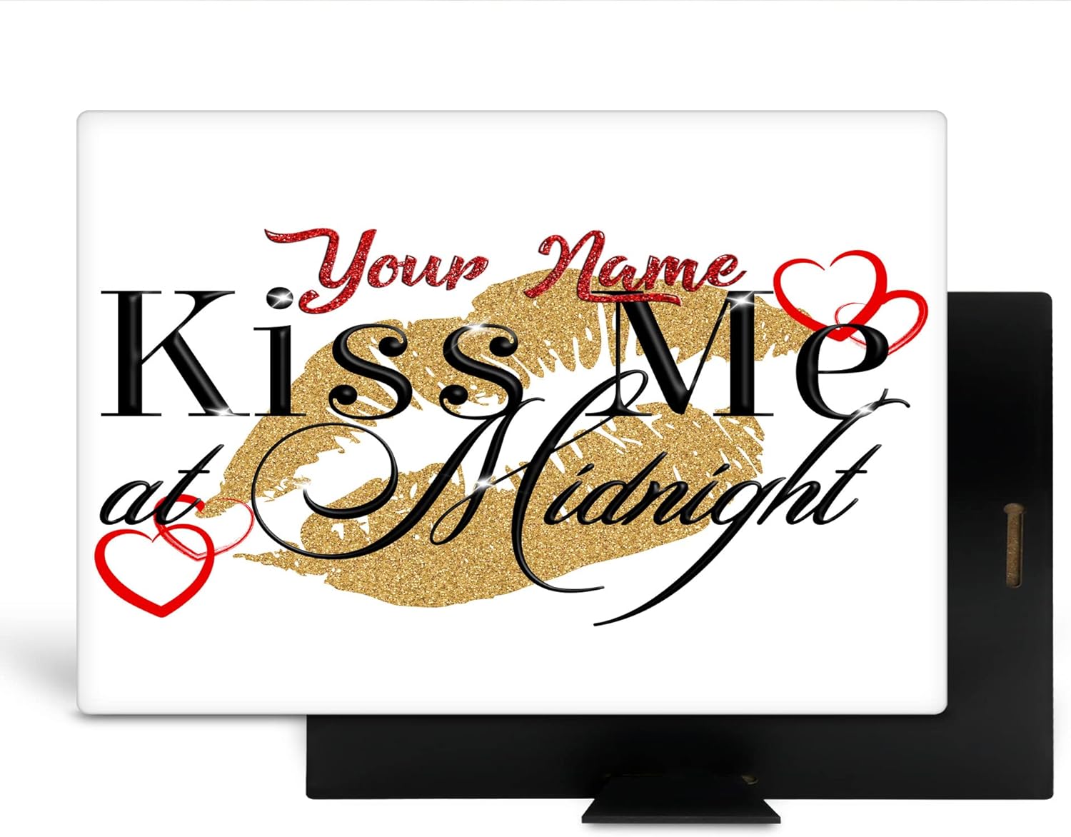 Photographs - Bleu Reign 8x10 Wall Art Ready To Hang Personalized Custom Name Desktop New Year's Eve Kiss Me At Midnight