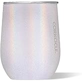 Corkcicle Stemless Wine Tumbler - Keeps Drinks Cold for 6 Hours - Triple-Insulated Stainless Steel - Non-Slip Base - Summer Drinkware Gift - Keeps Drinks Ice Cold - 12 oz - Unicorn Magic