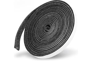 TOSRWGLL 1/2" x 1/8" High Temp BBQ Gasket Replacement LavaLock for Smoker Seal, Smoker Door Gasket for BBQ Smokers and Grills, 15 Foot Self Stick Grill Gasket