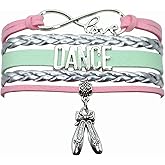 Vikitoriously Ballet Belly Ballroom Dance Charm Bracelet For Women, Men, Adult Dancers, Dance Recital & Teacher Lovers (Bulk)