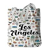 Los Angeles Tote Bag Los Angeles Gifts Travel