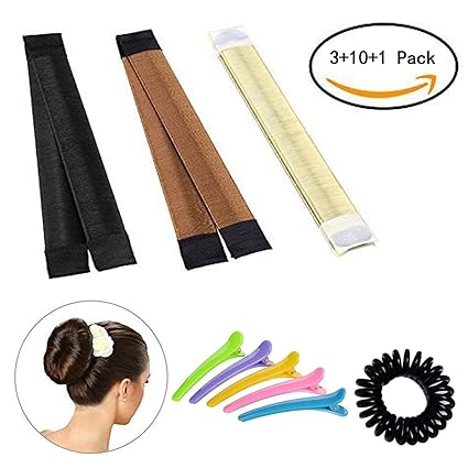 Amazon Com Hair Bun Maker 3 Pack Hair Bun Dount 10 Piece