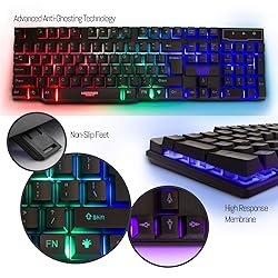 Gaming Keyboard and Mouse and Mouse pad and Gaming