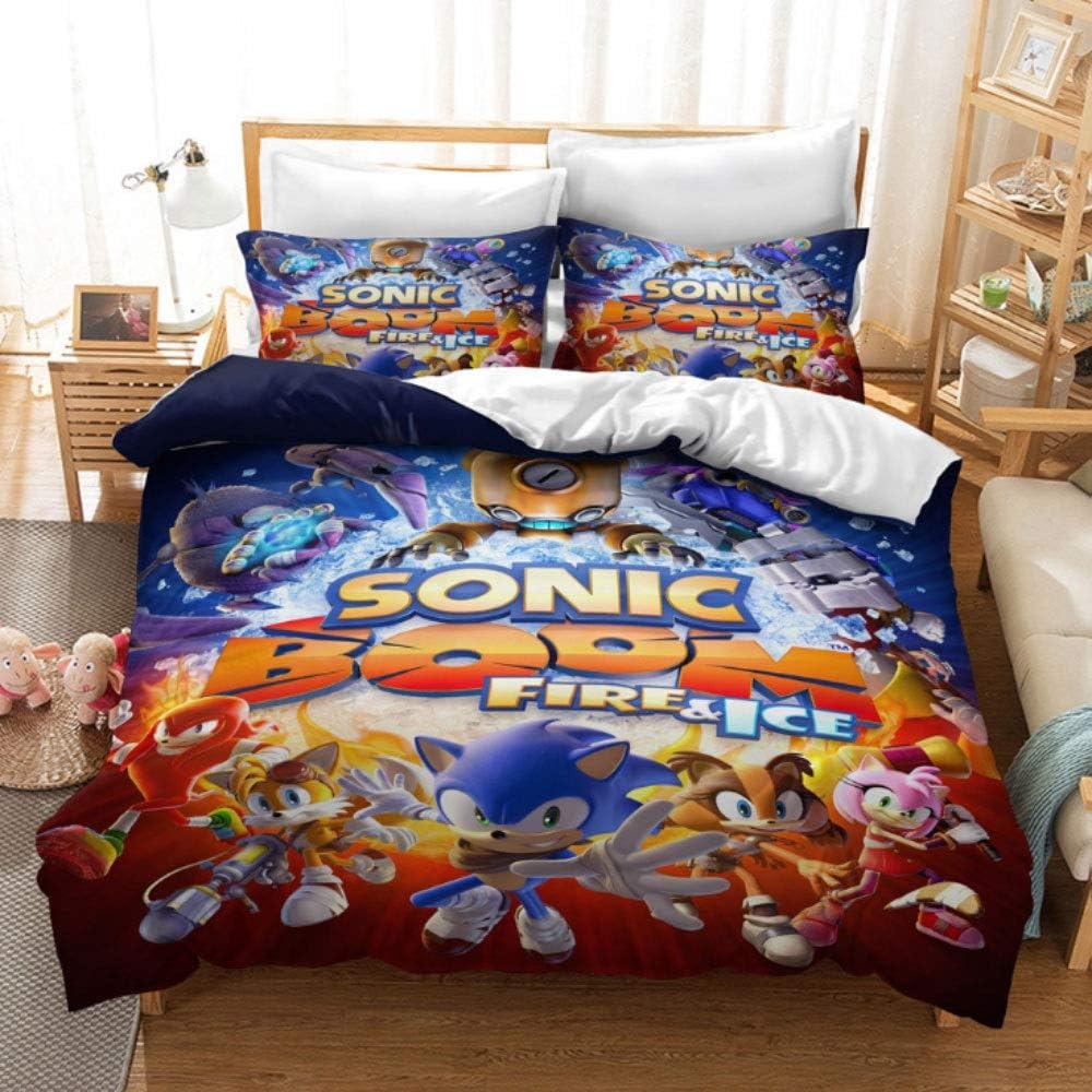 Sonic The Hedgehog Bedding Duvet Cover Hypoallergenic Quilt Comforter