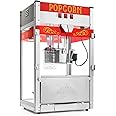 Olde Midway Commercial Popcorn Machine Maker Popper with Large 12-Ounce Kettle - Red