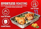 VR7 Roasting Tray with Rack Stainless Steel 4 Sizes Dishwasher Safe view 5