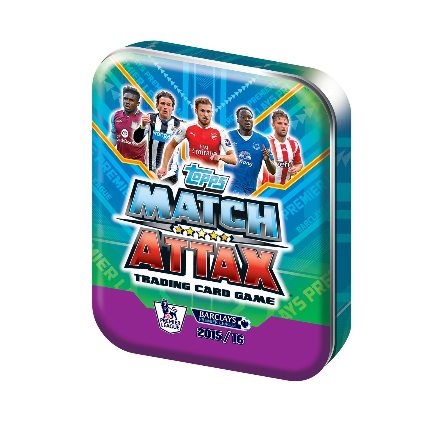 Match Attax Topps 2015 2016 Collector Tin (Contains 50 Random Cards + 1