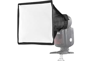 SUPON 15cm x 17cm/ 6" x 7" Universal Collapsible Mini Flash Diffuser Studio Softbox Compatible for Canon, Nikon,Sony, Pentax, Olympus, Panasonic Lumix,Neewer,Godox,Youngnuo flash etc