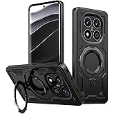 COTDINFOR Magnetic Case for Xiaomi Redmi Note 14 Pro 5G Case with Stand Military Drop Protection Shockproof Durable Soft TPU+ PC Slim Phone Case for Redmi Note 14 Pro/Note 14 Pro+ Plus 5G Black TH