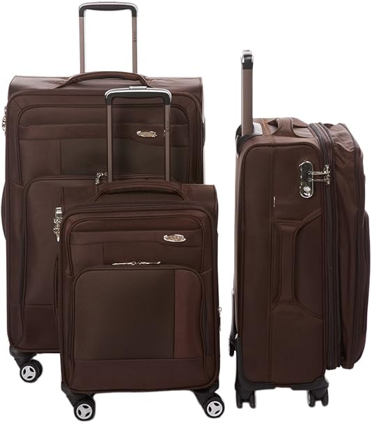 LYS PARIS Luggage Set Brown brown Amazon.co.uk Luggage