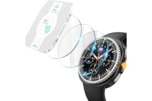 Misxi [3-Pack Tempered Glass Screen Protector with Auto Alignment Tool Kit, Compatible with Samsung Galaxy Watch 8 Classic 46mm, Ultra-Thin Shockproof Protection for Galaxy Watch8 Classic, Clear