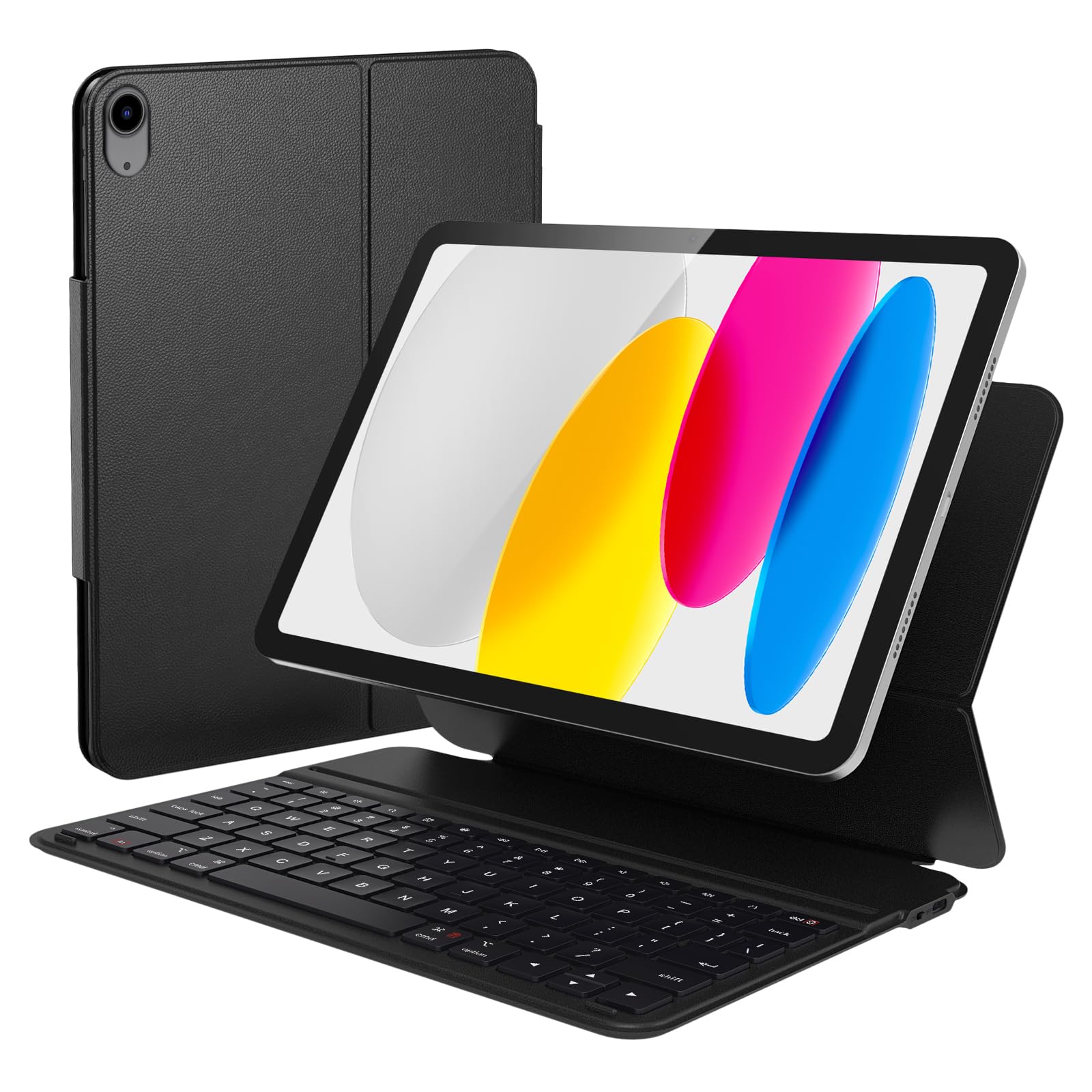 Qulose iPad 10th Generation Case with Keyboard, Wireless Bluetooth ...