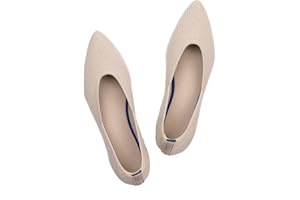 Frank Mully Womens Pointed Toe Flats Knit Dress Shoes Comfort Women Shoes Slip On Shoes for Woman Classic Softable Shoes Low Wedge