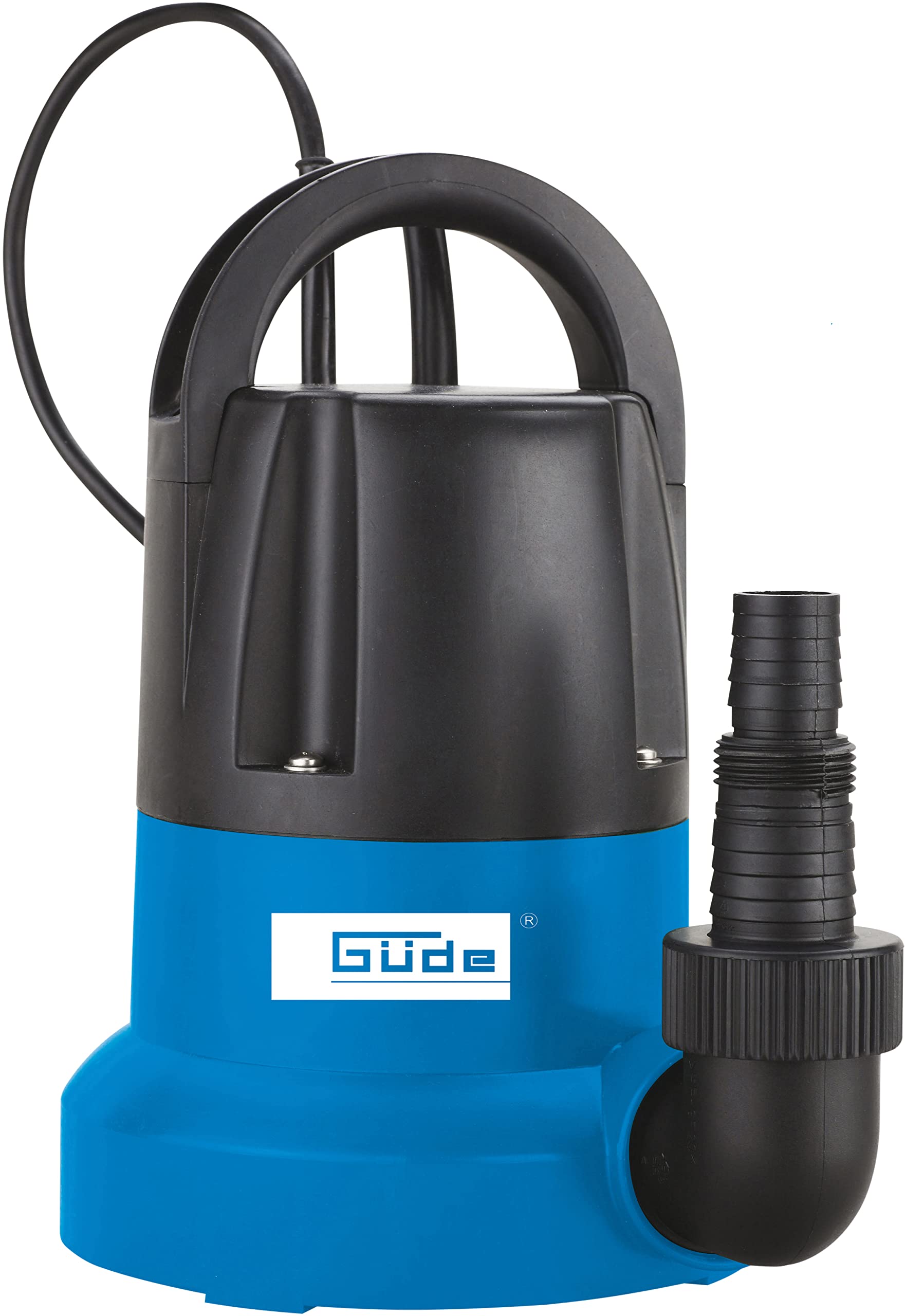 Güde 94627 GFS 401 S Flat Suction Pump, Submersible Pump, Cellar Pump (400 W, 7000 l/h, 8 m Delivery Height, 1 mm Max. Grain Size)
