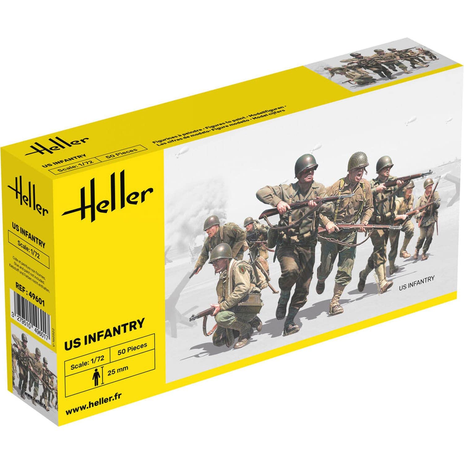 Heller 49601 "Infanterie US Plastic Model Kit, 1:72 Scale