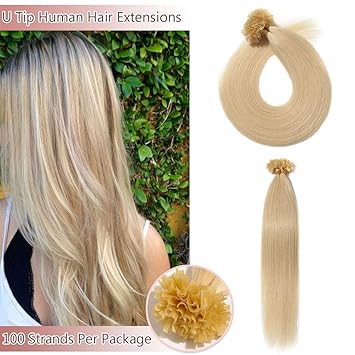 Amazon Com U Tip Pre Bonded Remy Human Hair Extensions 100