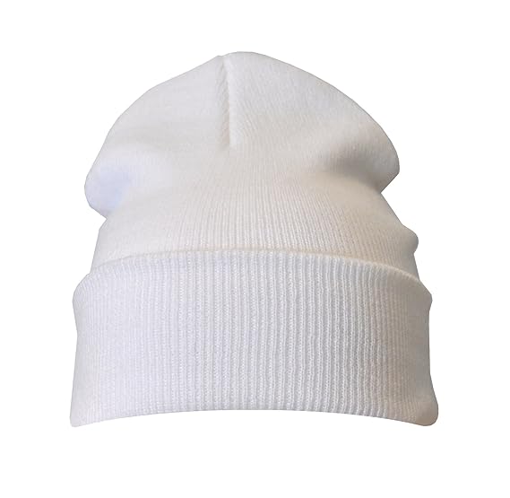 White Warm Winter Unisex Beanie Hat Amazon.co.uk Kitchen & Home
