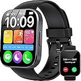 OUKITEL Smart Watch for Men Women (Answer/Make Calls), 1.91" HD Screen Fitness Watch with Sleep/Heart Rate/Step Monitor, 140+Sport Modes Smartwatch, IP68 Waterproof, Smart Watches for Android iOS