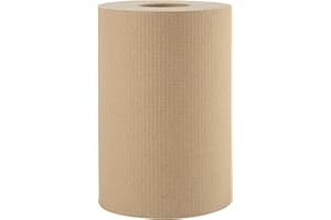Boardwalk 6252 Hardwound Paper Towels, 8" x 350ft, 1-Ply Natural (Case of 12 Rolls)