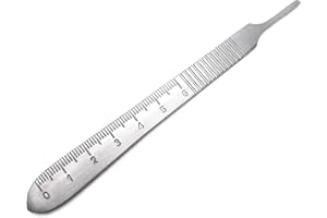 Cynamed Precision Dissecting Scalpel Handle Knife with Graduation Measurement Scales in Centimeter (cm) (No. 3)