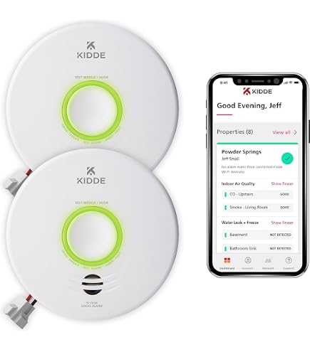 First Alert SC5 Smart Smoke & CO Alarm – Battery-Powered With App Alerts & Voice Warnings